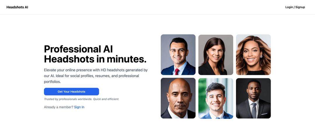 Headshot AI - Professional Headshots